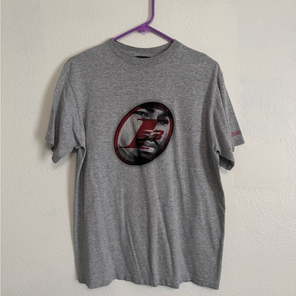Reebok Gray Short Sleeve Tee with Graphic Design